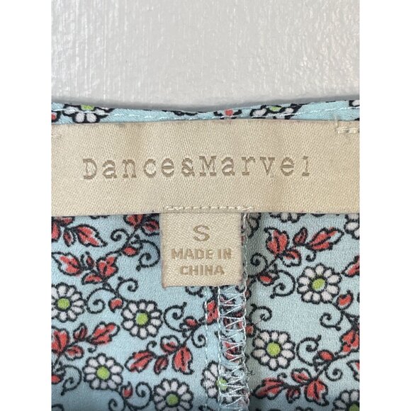 Dances & Marvel Floral Print Poncho Top S 100% Polyester - Picture 3 of 4